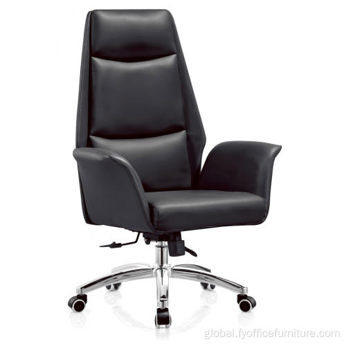 China EXW Adjustable height Swivel Chairs in Synthetic Leather Factory